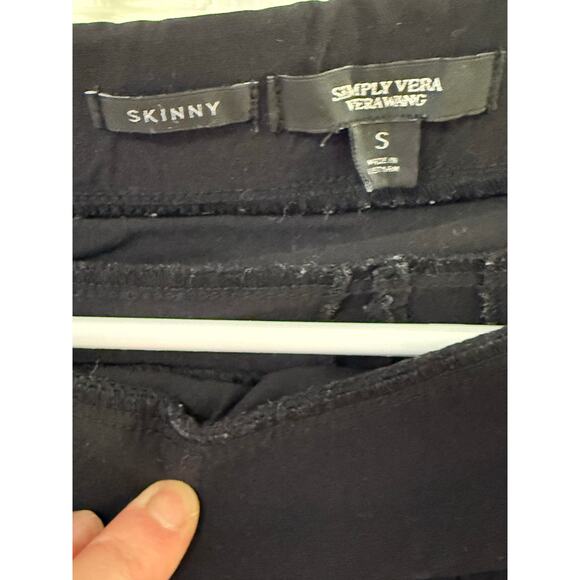 Simply Vera Vera Wang Black Skinny Ponte Leggings | Size S - Picture 3 of 4